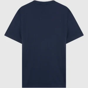 Small Logo Cotton Jersey blue T-Shirt navy