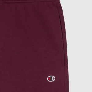 Men’s Rib Cuff Slim Fit Fleece Icons Burgundy Joggers