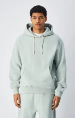 Reverse Weave Relaxed mint green Hoodie