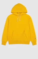 Reverse Weave Relaxed Yellow Hoodie