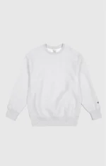 Reverse Weave Relaxed Light Grey Sweatshirt