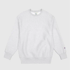 Reverse Weave Relaxed Light Grey Sweatshirt