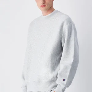 Reverse Weave Relaxed Light Grey Sweatshirt