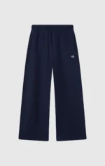 Reverse Weave Wide Leg navy blue Joggers