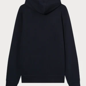 Men's Lightweight Slim Fit Hoodie navy blue with Small Embroidered Logo