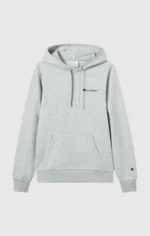 Men's Lightweight Slim Fit Hoodie Light Grey with Small Embroidered Logo