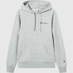 Men's Lightweight Slim Fit Hoodie Light Grey with Small Embroidered Logo