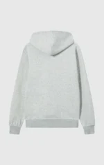 Men's Lightweight Slim Fit Hoodie Light Grey with Small Embroidered Logo