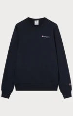 Men's Lightweight Slim Fit Sweatshirt navy blue with Small Embroidered Logo