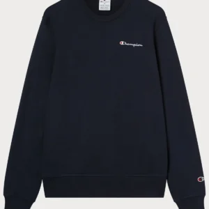 Men's Lightweight Slim Fit Sweatshirt navy blue with Small Embroidered Logo