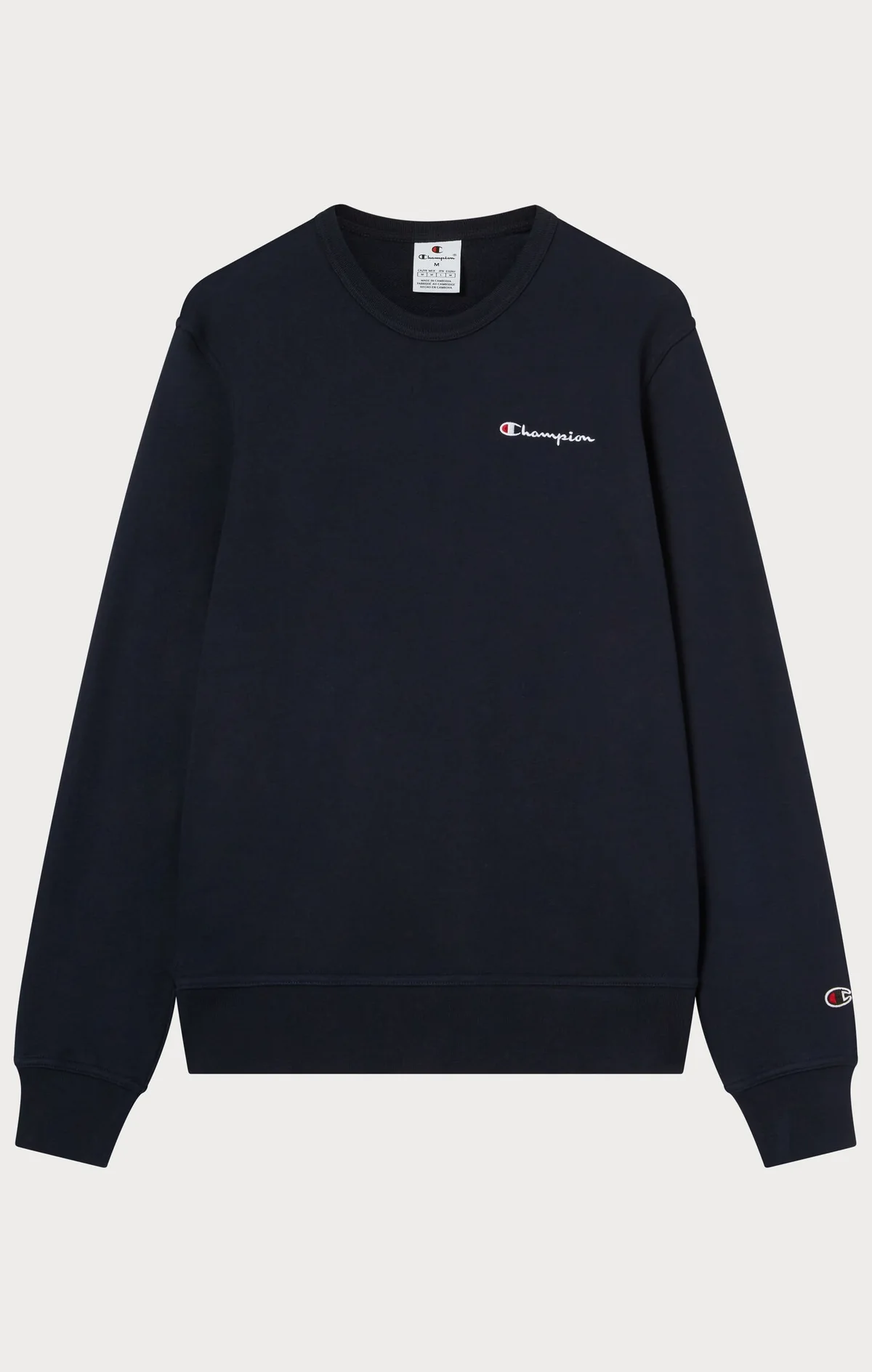 Men's Lightweight Slim Fit Sweatshirt navy blue with Small Embroidered Logo Men's Lightweight Slim Fit Sweatshirt navy blue with Small Embroidered Logo