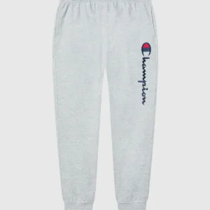 Men's Lightweight Light Grey Jogger Sweatpants with Large Logo