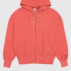 Men's Time Capsule Washed Look Loose Fit coral pink Hoodie