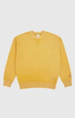 Men's Time Capsule Washed Look Loose Fit Yellow Sweatshirt