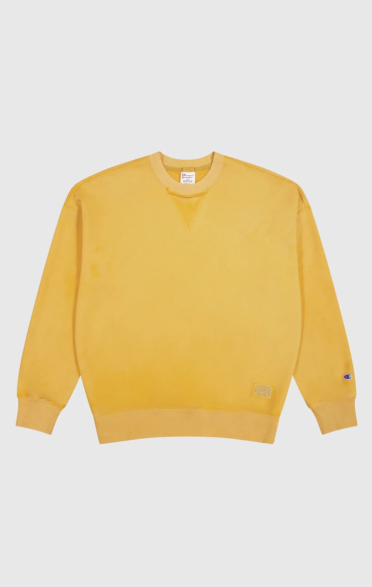 Men's Time Capsule Washed Look Loose Fit Yellow Sweatshirt Men's Time Capsule Washed Look Loose Fit Yellow Sweatshirt