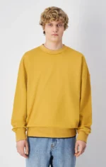 Men's Time Capsule Washed Look Loose Fit Yellow Sweatshirt