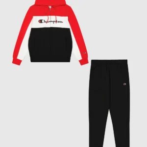 Men's Hooded Zip Up red Sweatsuit