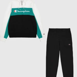 Men's Hooded Zip Up White Sweatsuit