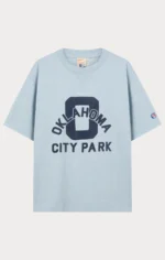 Archive Physical Education Relaxed Crewneck Blue T-Shirt Light