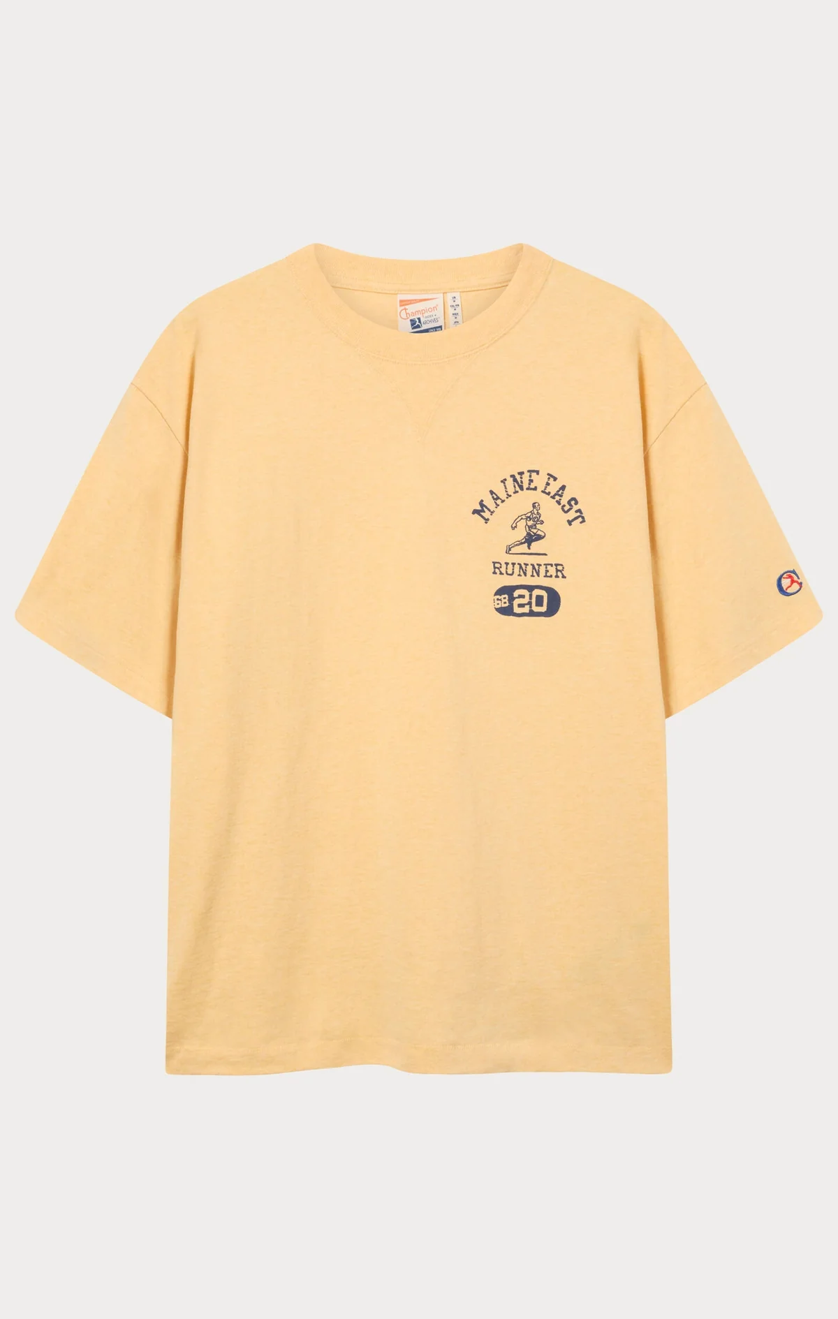 Archive Physical Education Relaxed Crewneck Yellow T-Shirt Archive Physical Education Relaxed Crewneck Yellow T-Shirt