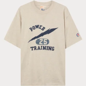 Archive Physical Education Loose Fit Crewneck T-Shirt Grey Light