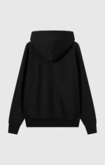 Reverse Weave Men's Fleece Zip Up Black Hoodie