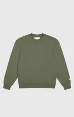 Men's Eco Future Crewneck Olive Green Sweatshirt