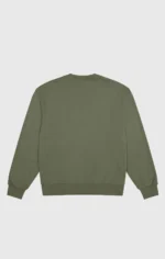 Men's Eco Future Crewneck Olive Green Sweatshirt
