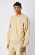 Men's Eco Future Crewneck khaki Sweatshirt