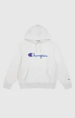 Reverse Weave Men's Loose Fit Light Grey Hoodie