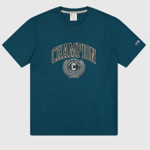 Men's College Short Sleeve Green T-Shirt