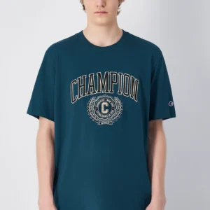 Men's College Short Sleeve Green T-Shirt