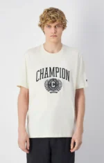 Mne's College Short Sleeve White T-Shirt