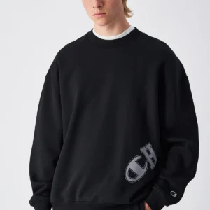 Men's All Black Crewneck Black Sweatshirt