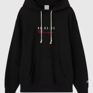 Champion X Aspinall Men's Reverse Weave Fleece Black Hoodie