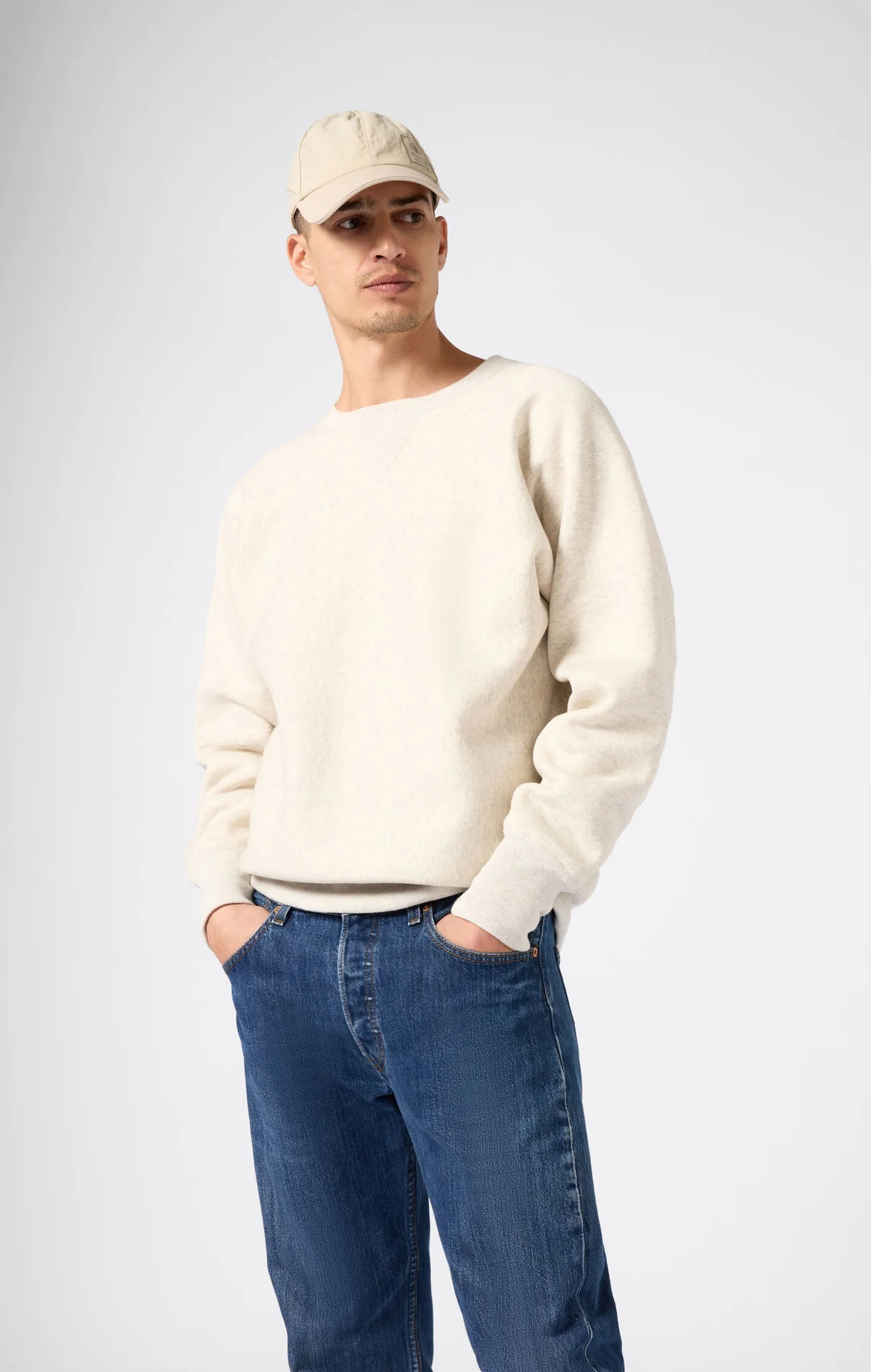 CREWNECK SWEATSHIRT Grey True To Archives Light CREWNECK SWEATSHIRT Grey True To Archives Light